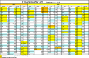 Ferienplan 21 22